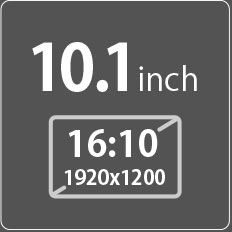 10.1inch 画面解像度 WUXGA 1920x1200 16:10