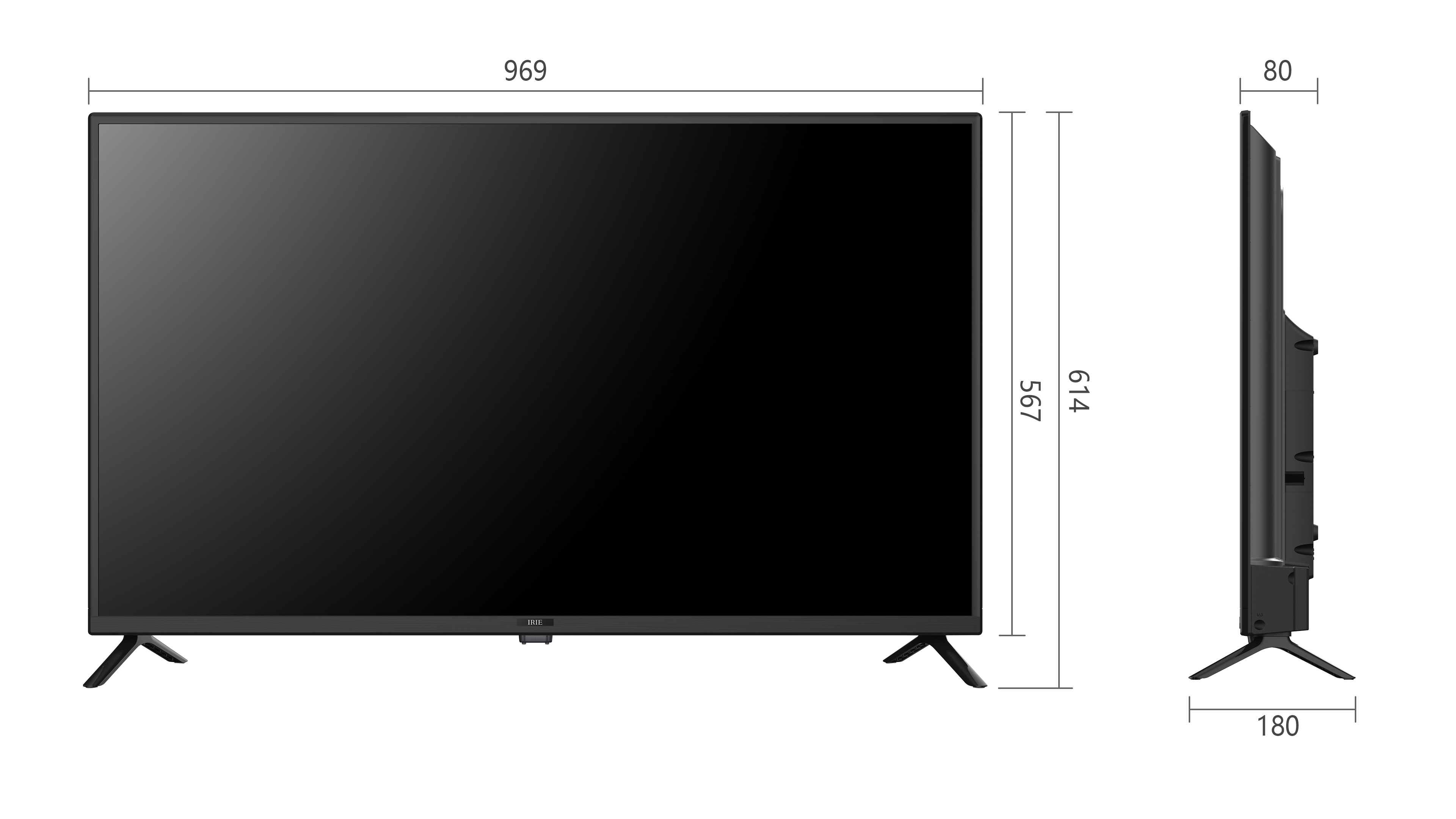 IRIE ハイビジョン液晶テレビ　24V型　FFF-TV2K43WBK2